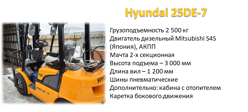 вилочный погрузчик Хендай